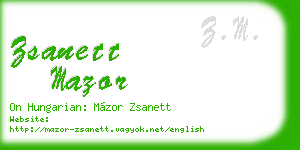 zsanett mazor business card